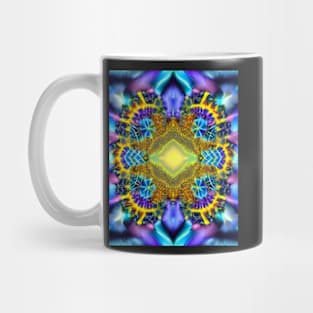 blue fractal Mug